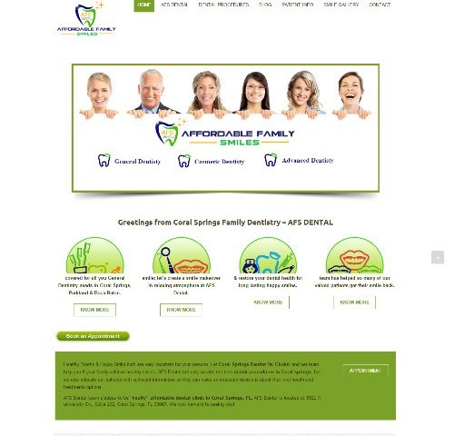 Web Design Portfolio Image - AFS Dental