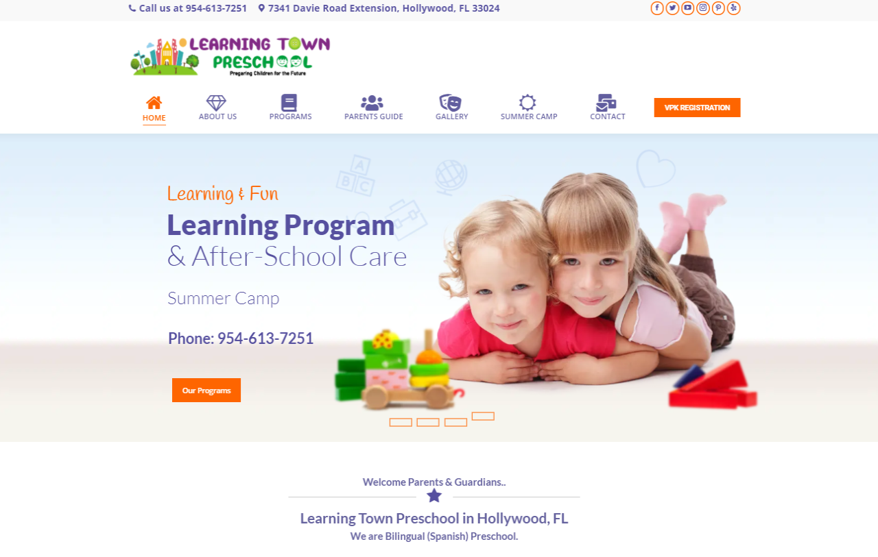 Learning-Town-Preschool-Hollywood-FL-954-613-7251-VPK-PreSchool